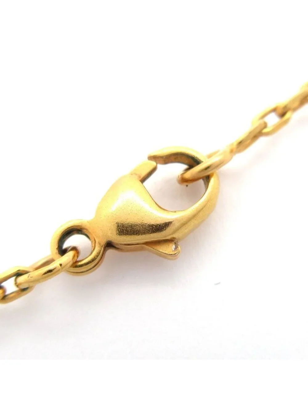 Hermes Necklace Chaine D'ancre Leather Gold